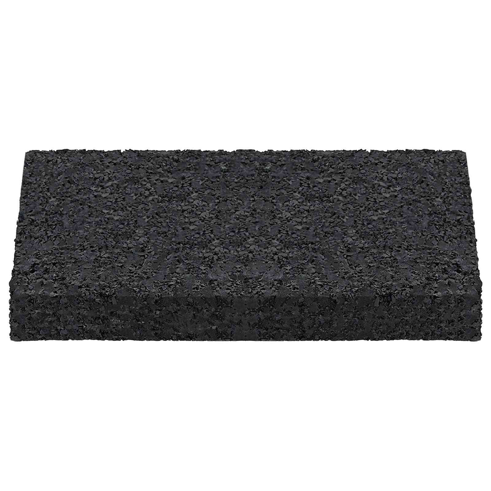 vidaXL Pad Patio z Granulatem Gumowym Czarny 6 x 9 x 1 cm Guma