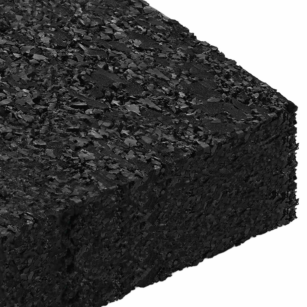 vidaXL Pad Patio z Granulatem Gumowym Czarny 6 x 9 x 2 cm Guma