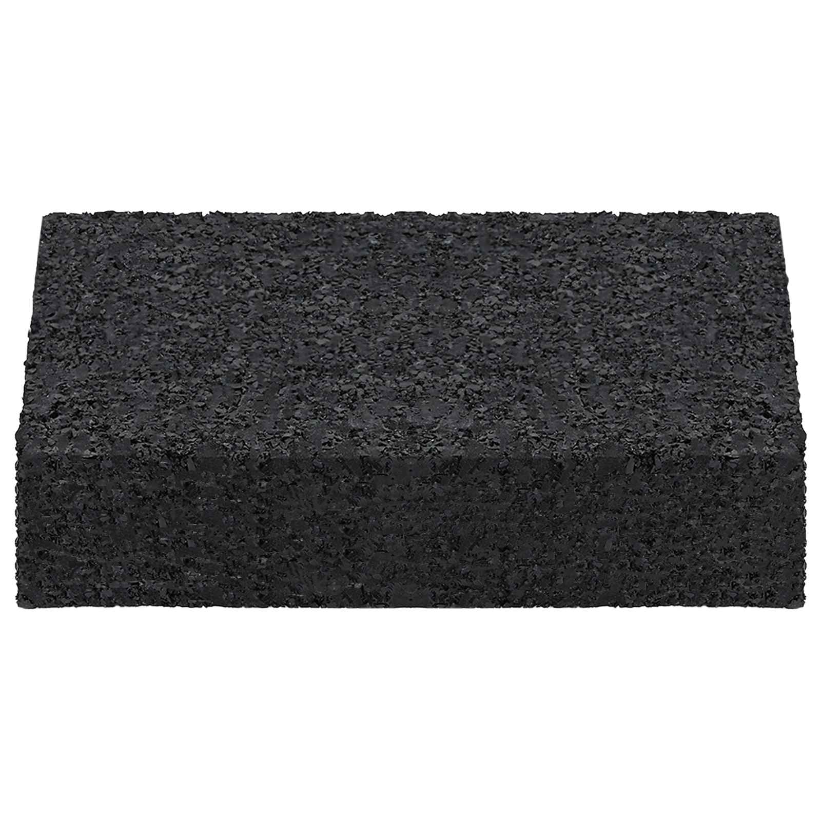 vidaXL Pad Patio z Granulatem Gumowym Czarny 6 x 9 x 2 cm Guma