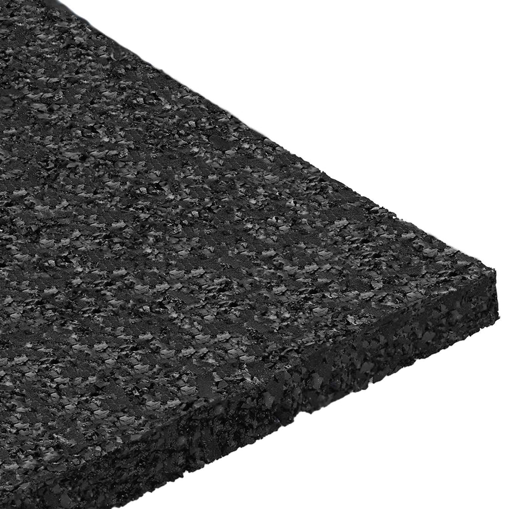 vidaXL Pad Patio z Granulatem Gumowym Czarny 9 x 9 x 0,6 cm Guma
