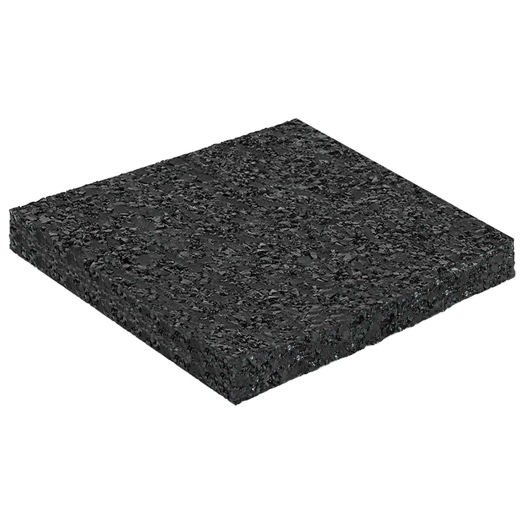vidaXL Pad Patio z Granulatem Gumowym Czarny 9 x 9 x 0,8 cm Guma
