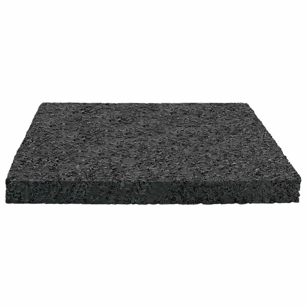 vidaXL Pad Patio z Granulatem Gumowym Czarny 9 x 9 x 0,8 cm Guma