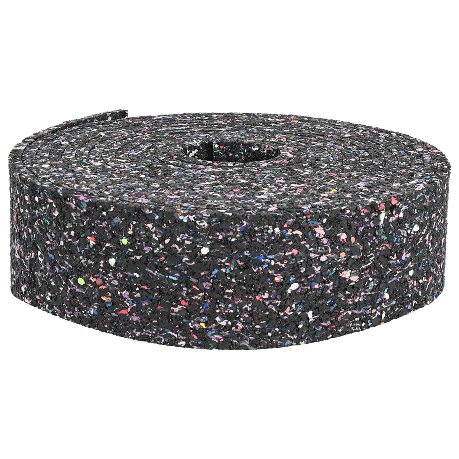 vidaXL Rolka granulatu gumowego Czarny 200 x 5 x 1 cm Guma