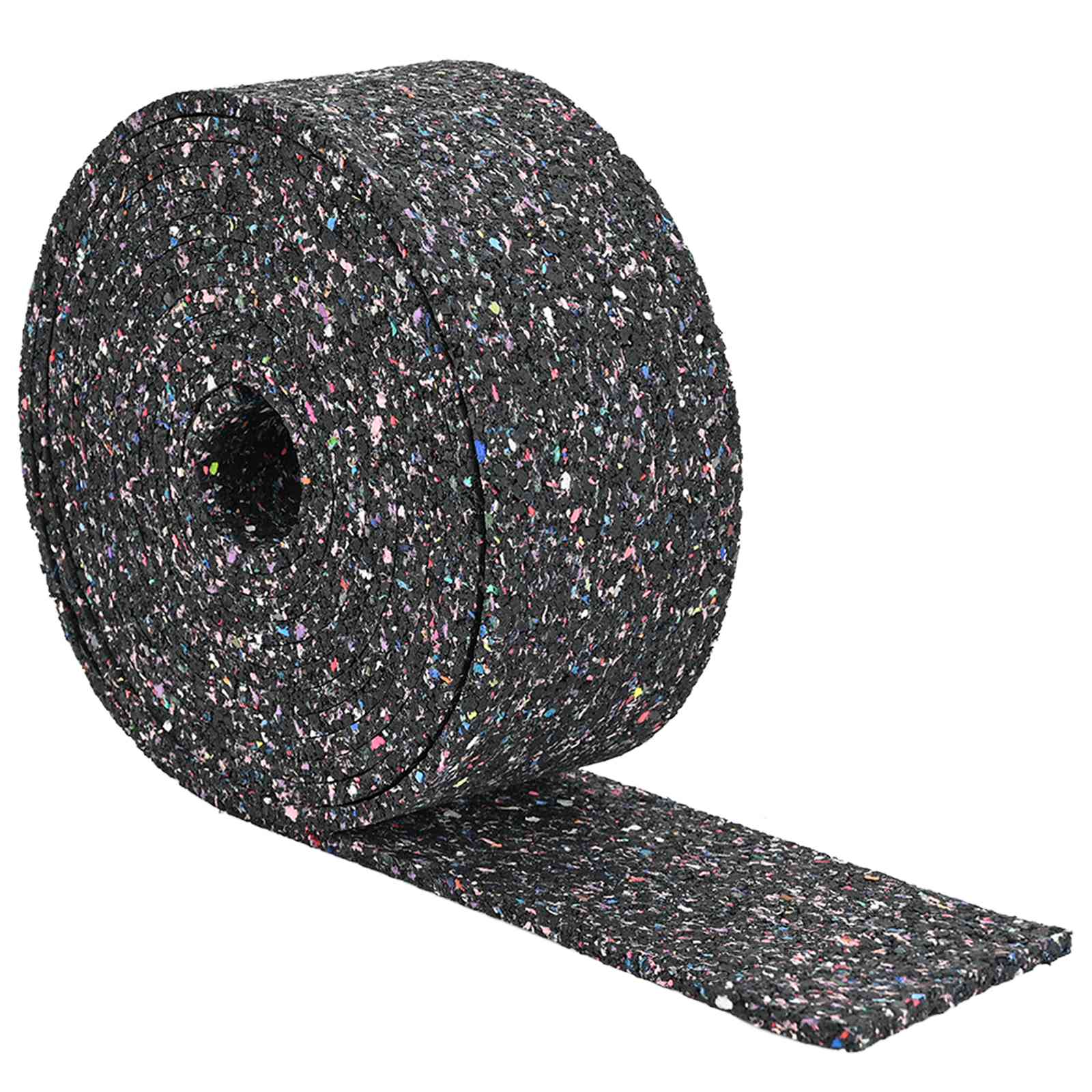 vidaXL Rolka granulatu gumowego Czarny 200 x 10 x 0,6 cm Guma