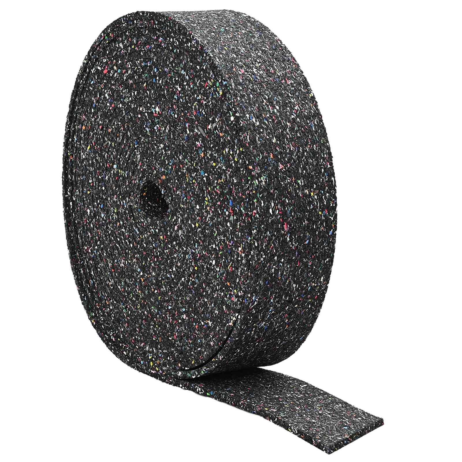 vidaXL Rolka granulatu gumowego Czarny 2000 x 10 x 0,6 cm Guma