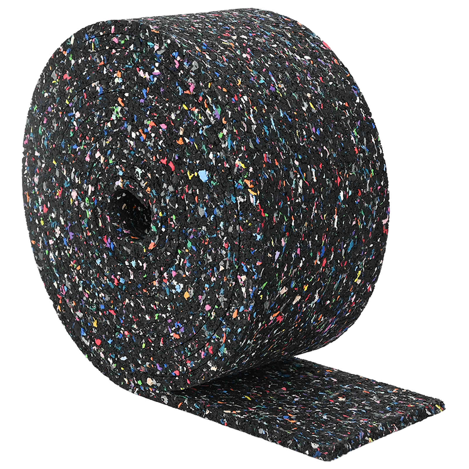vidaXL Rolka granulatu gumowego Czarny 2000 x 10 x 0,8 cm Guma