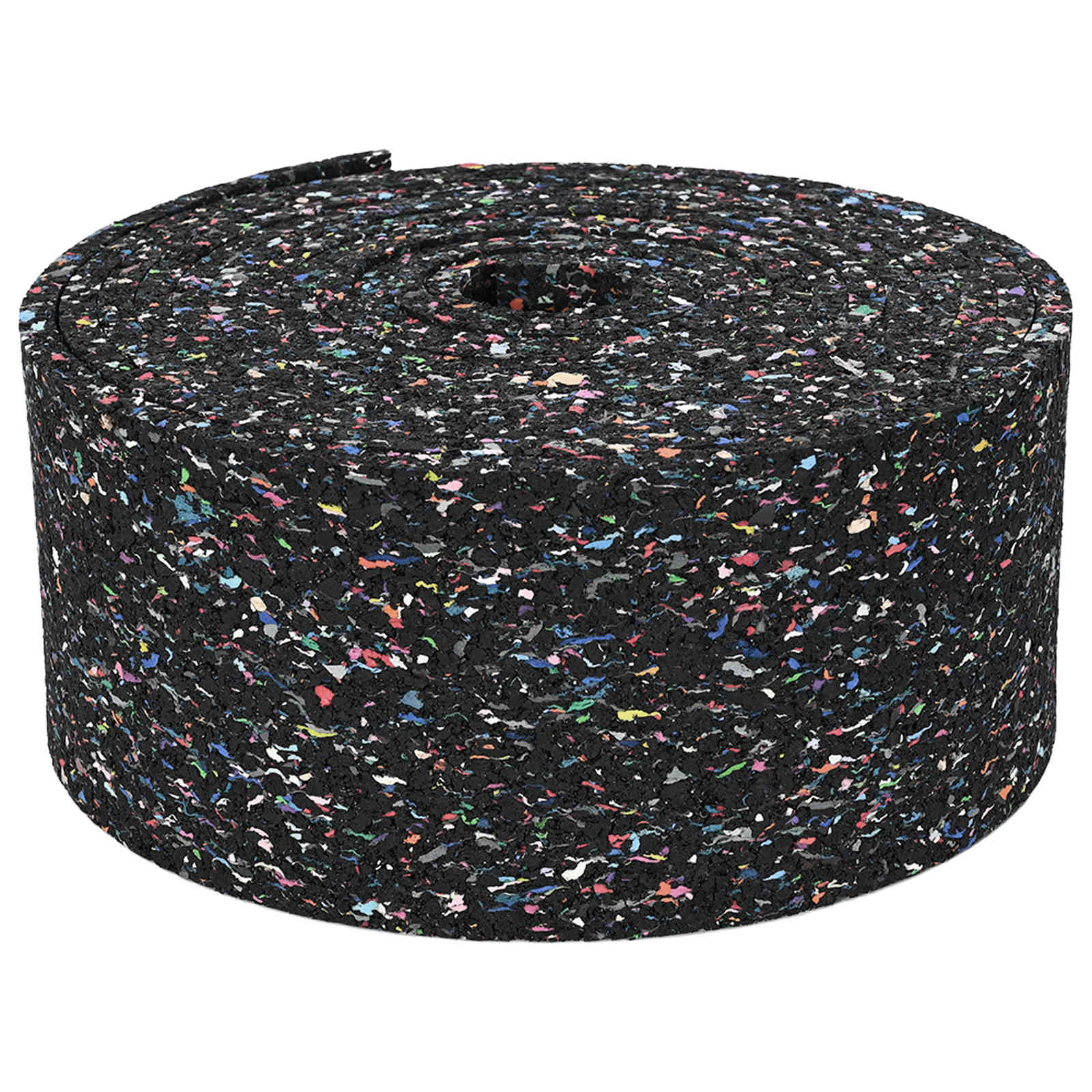 vidaXL Rolka granulatu gumowego Czarny 2000 x 10 x 0,8 cm Guma