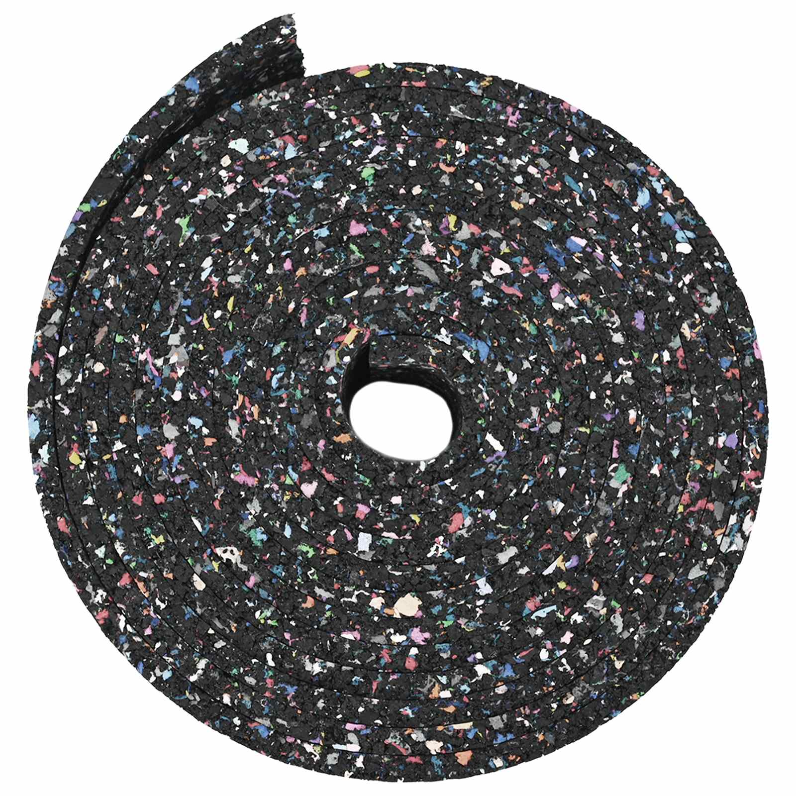 vidaXL Rolka granulatu gumowego Czarny 200 x 12 x 0,3 cm Guma