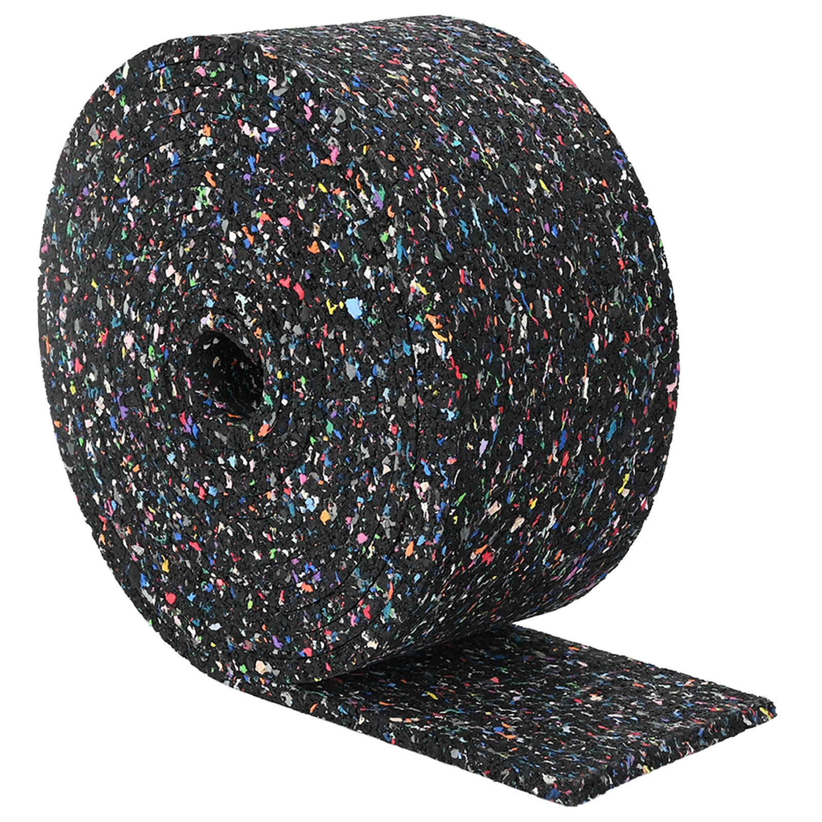 vidaXL Rolka granulatu gumowego Czarny 1000 x 12 x 0,6 cm Guma