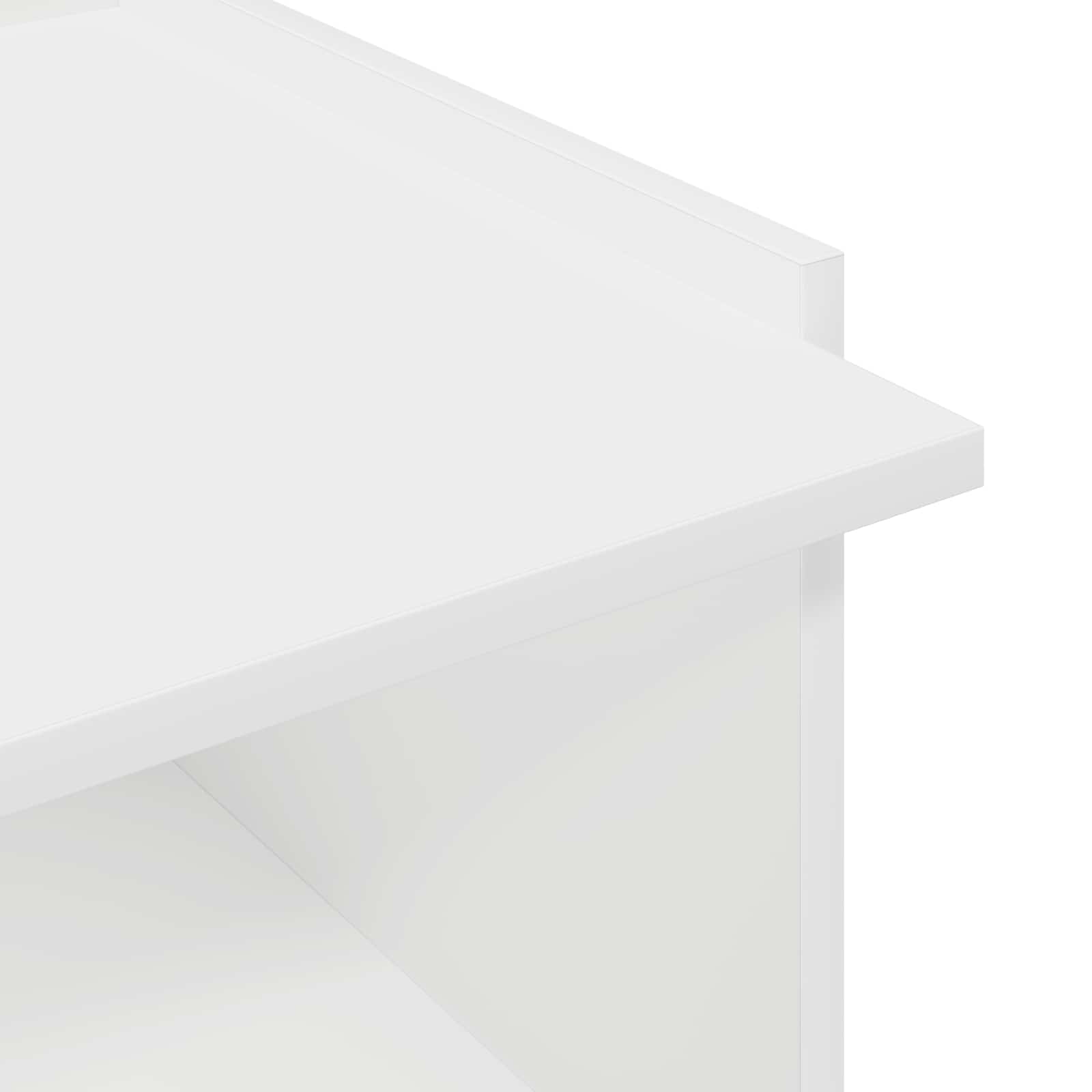 vidaXL Stolik kawowy Biały 90 x 50 x 33 cm Drewno inżynieryjne