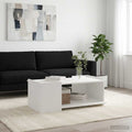 vidaXL Stolik kawowy Biały 90 x 50 x 33 cm Drewno inżynieryjne