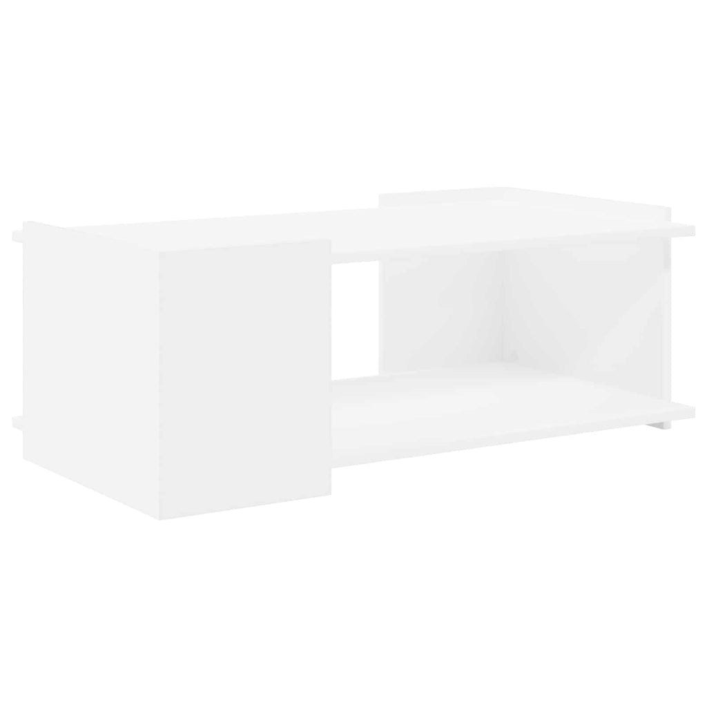 vidaXL Stolik kawowy Biały 90 x 50 x 33 cm Drewno inżynieryjne