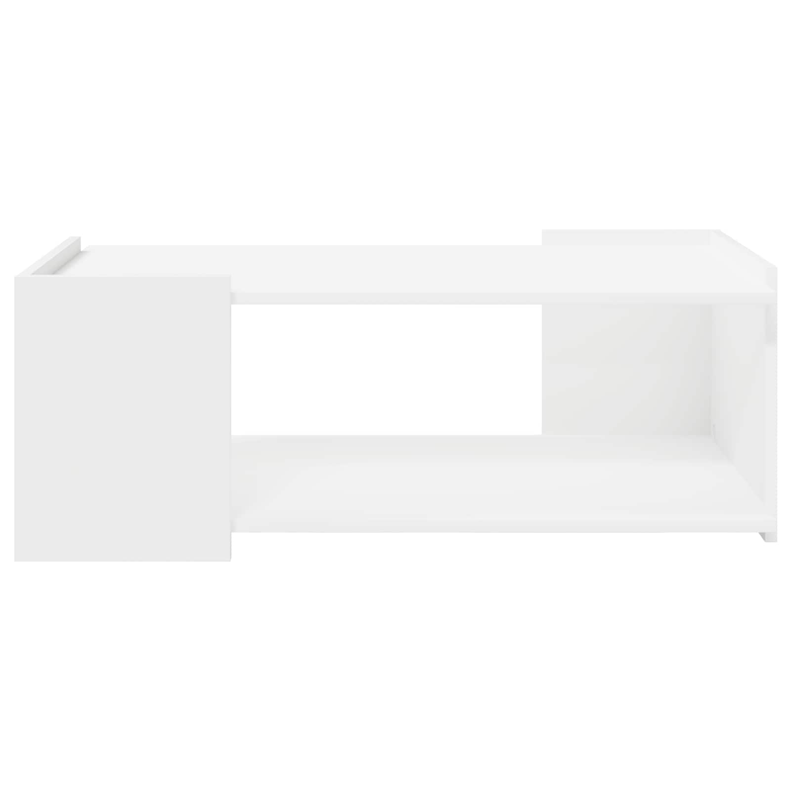 vidaXL Stolik kawowy Biały 90 x 50 x 33 cm Drewno inżynieryjne