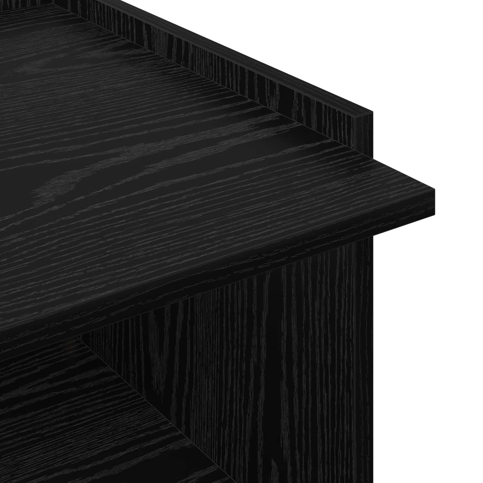 vidaXL Stolik kawowy Czarny dąb 90 x 50 x 33 cm Drewno inżynieryjne