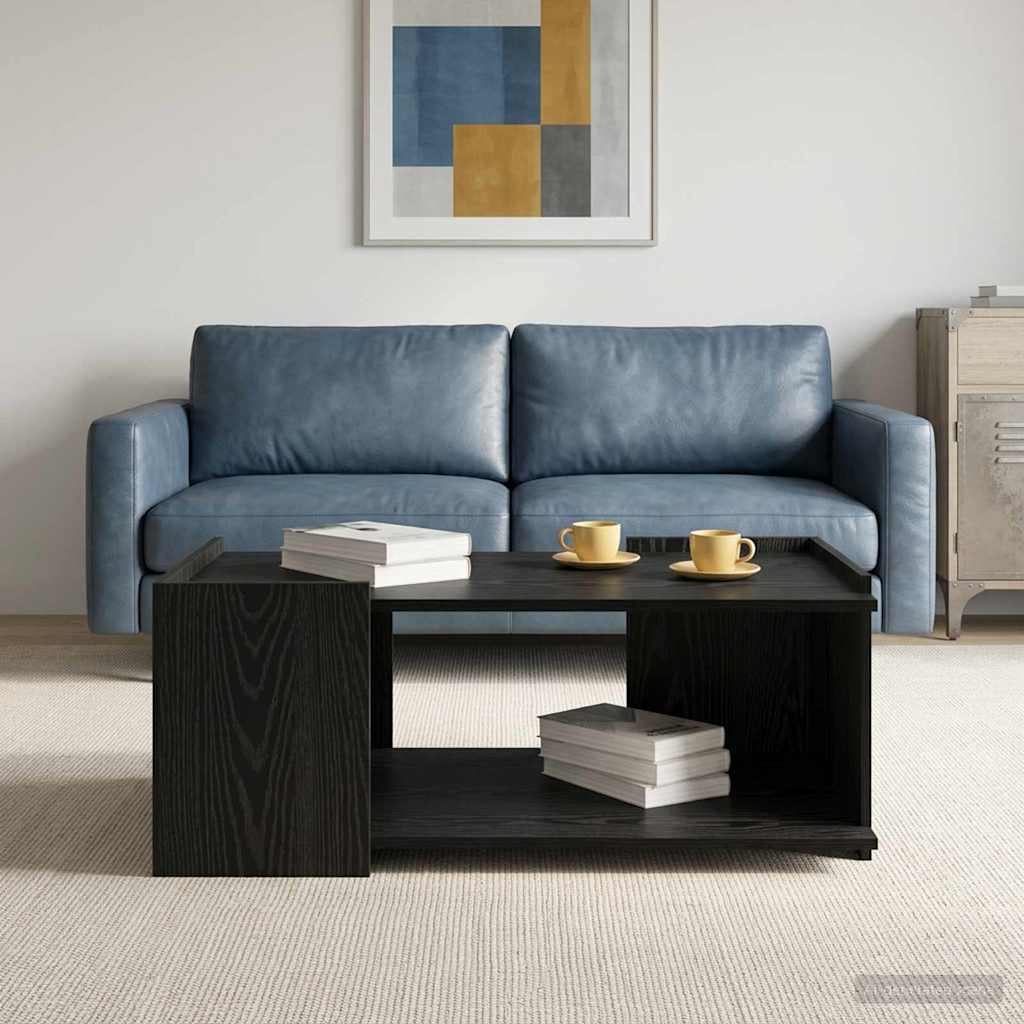 vidaXL Stolik kawowy Czarny dąb 90 x 50 x 33 cm Drewno inżynieryjne