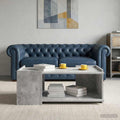 vidaXL Stolik kawowy Betonowy szary 90 x 50 x 33 cm