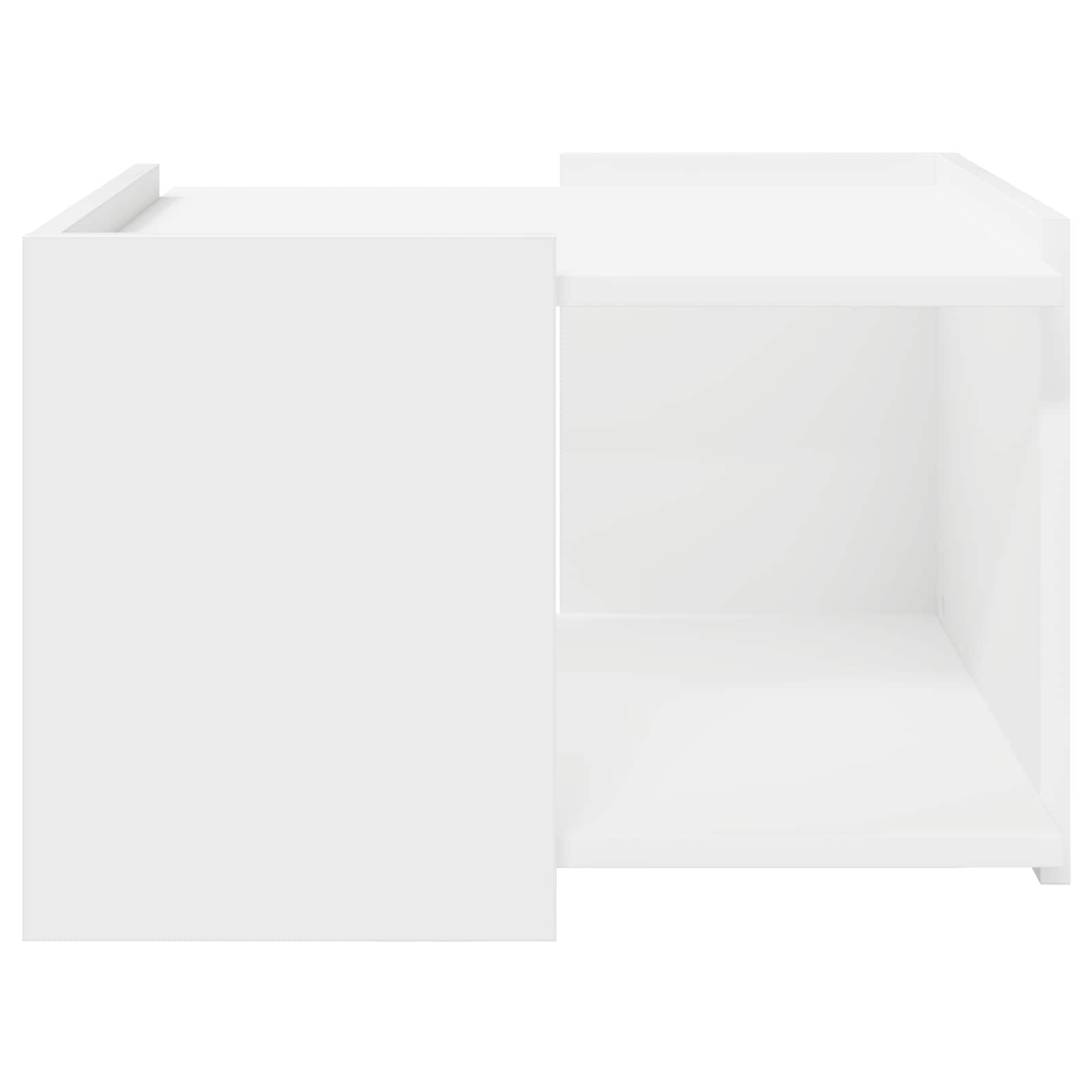 vidaXL Stolik kawowy Biały 50,5 x 50 x 33 cm Drewno inżynieryjne