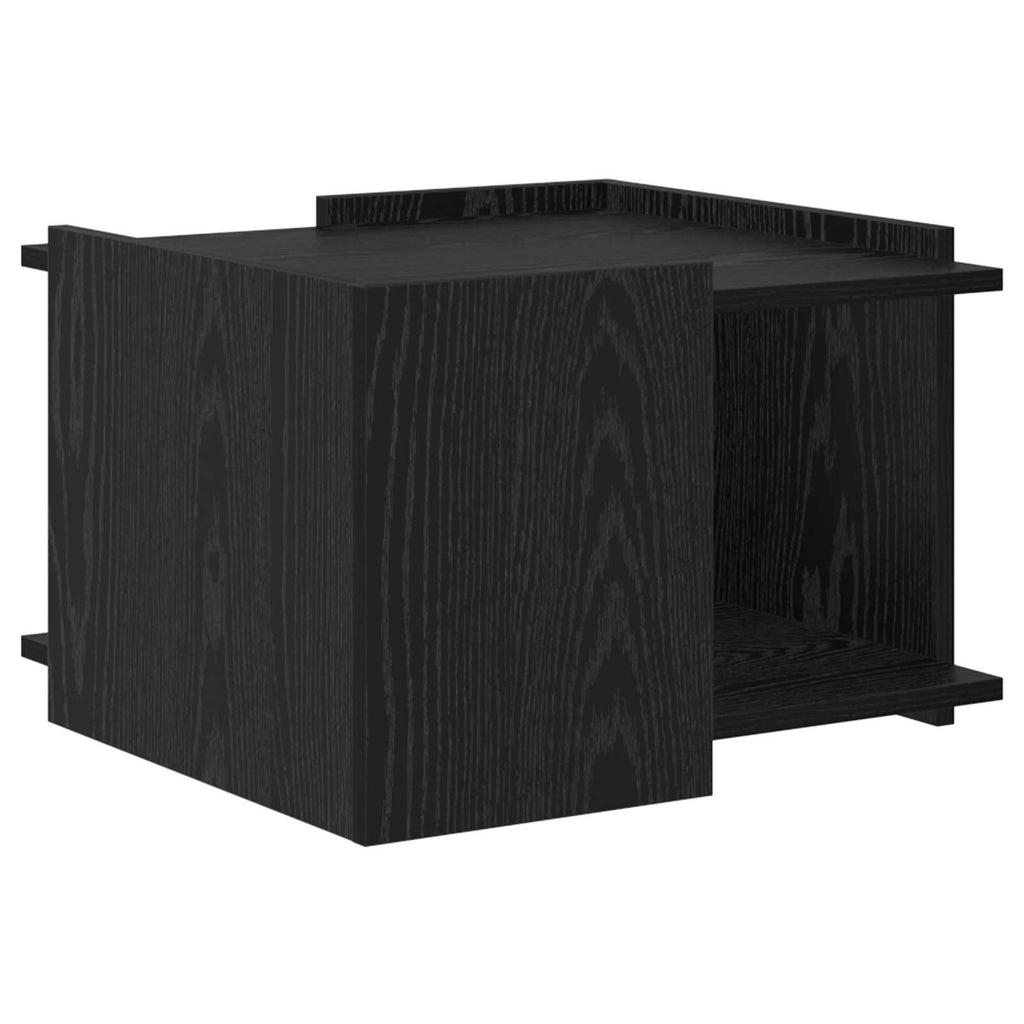 vidaXL Stolik kawowy Czarny dąb 50,5 x 50 x 33 cm Drewno inżynieryjne