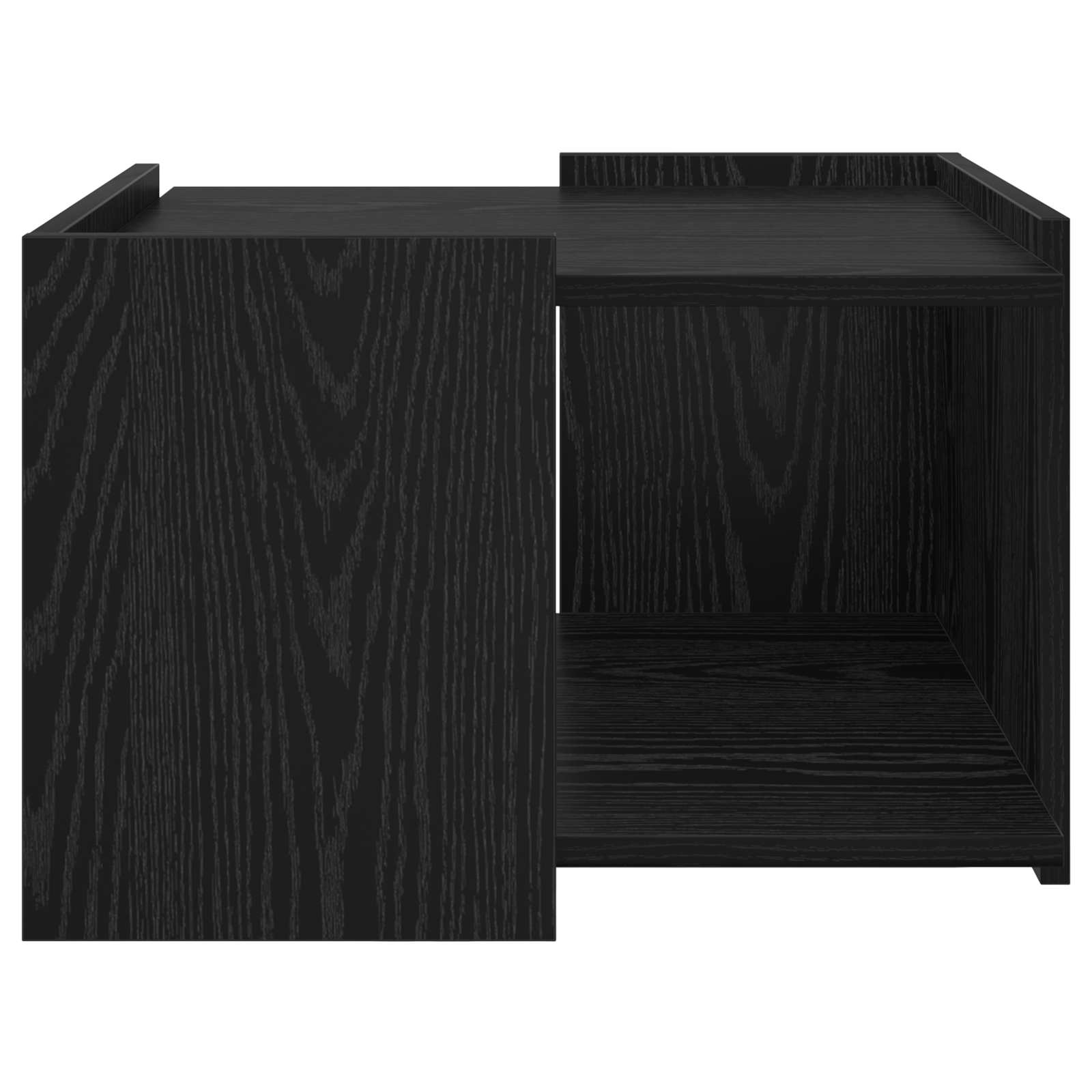 vidaXL Stolik kawowy Czarny dąb 50,5 x 50 x 33 cm Drewno inżynieryjne
