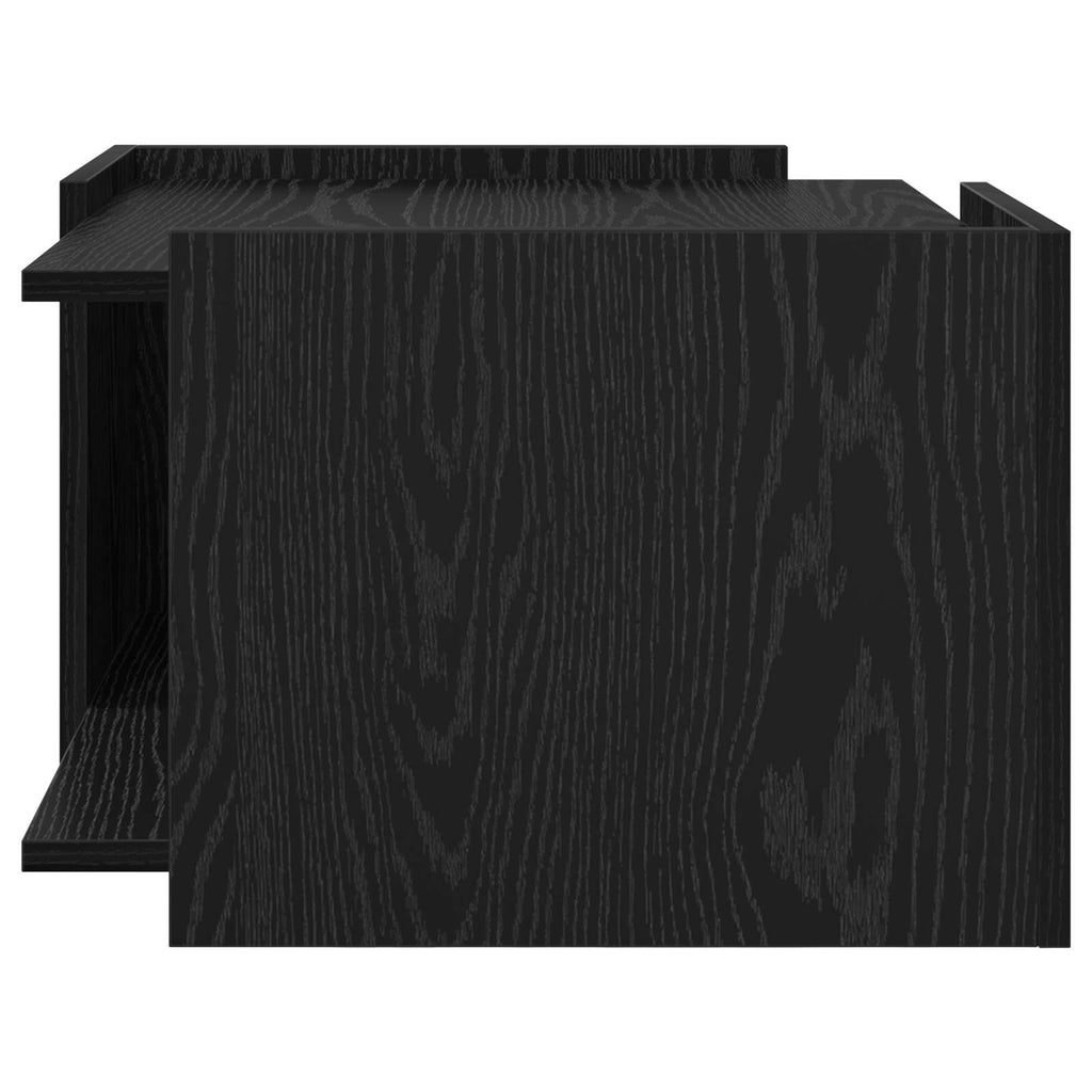 vidaXL Stolik kawowy Czarny dąb 50,5 x 50 x 33 cm Drewno inżynieryjne
