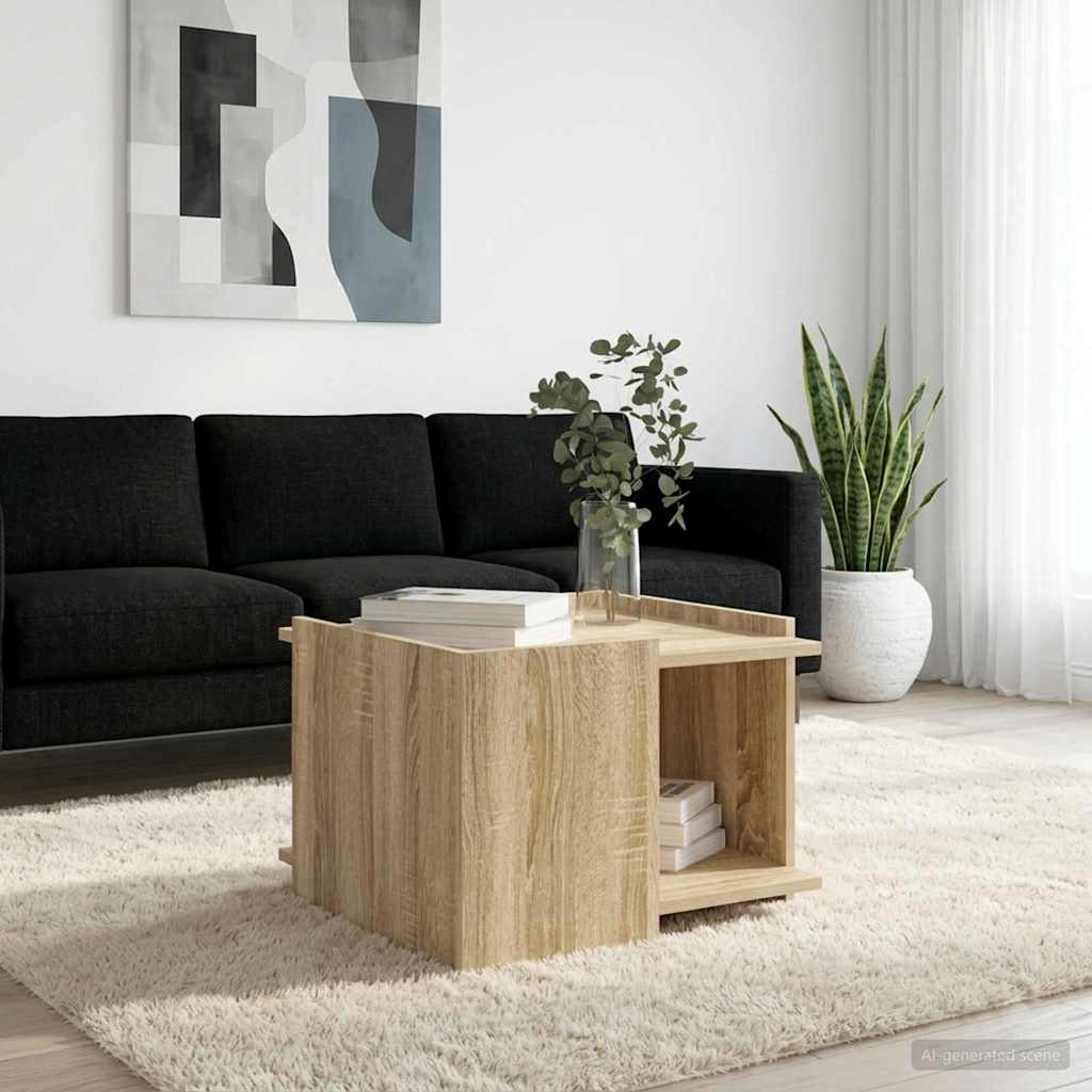 vidaXL Stolik kawowy dąb Sonoma 50,5 x 50 x 33 cm Drewno inżynieryjne
