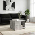 vidaXL Stolik kawowy Betonowy szary 50,5 x 50 x 33 cm