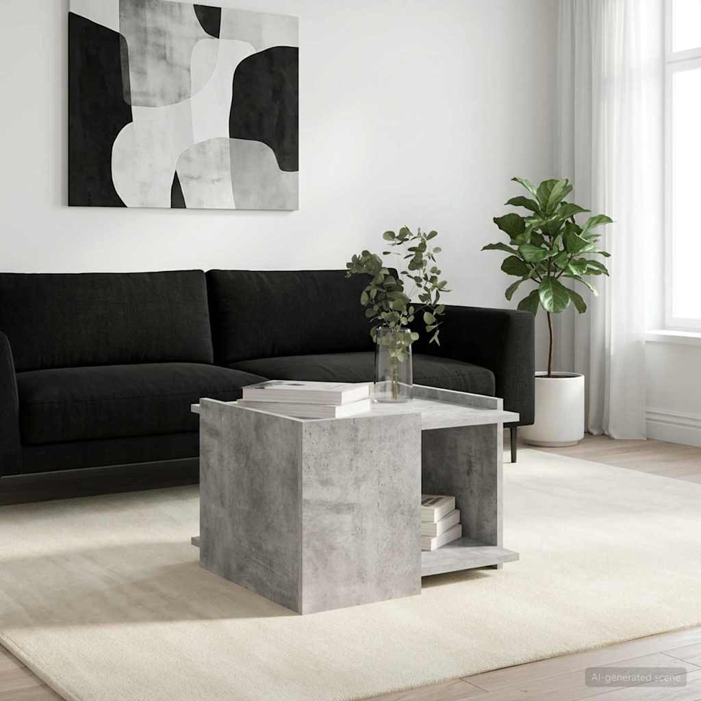 vidaXL Stolik kawowy Betonowy szary 50,5 x 50 x 33 cm