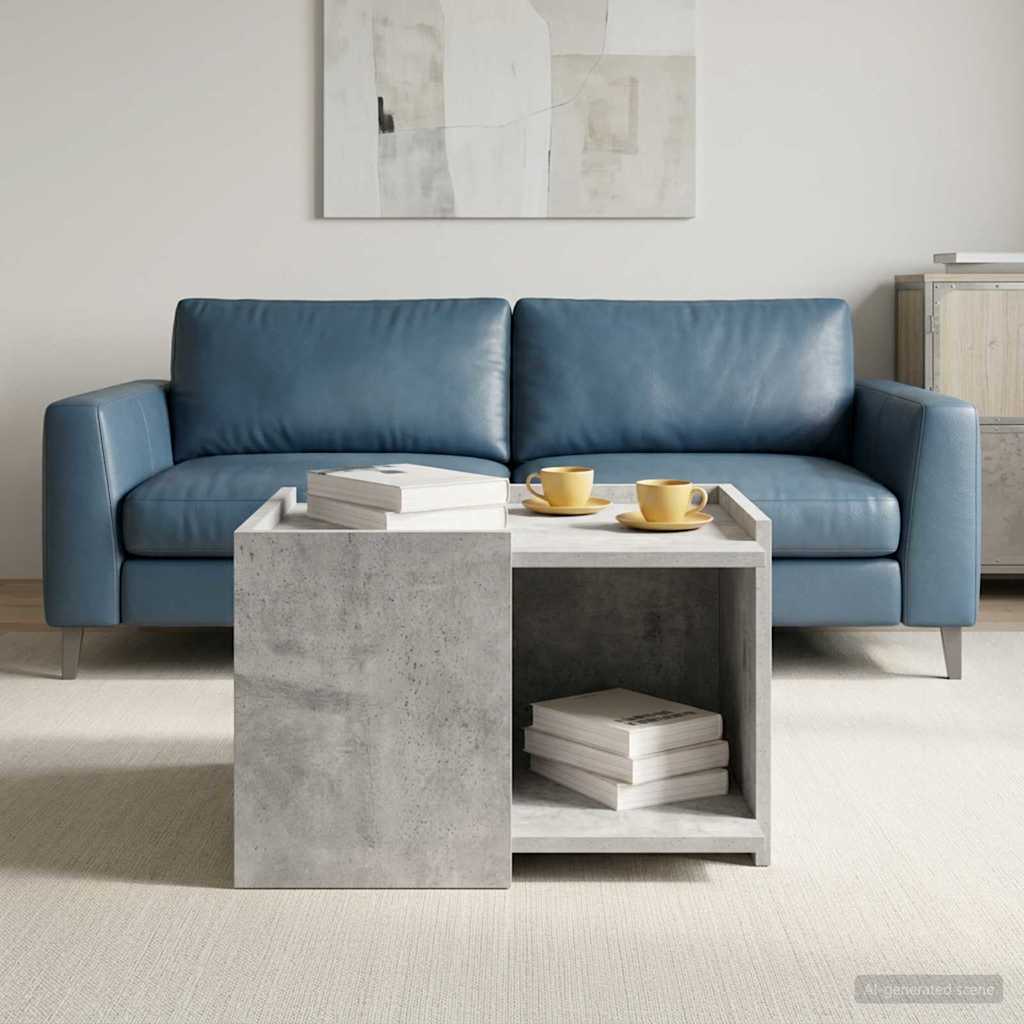 vidaXL Stolik kawowy Betonowy szary 50,5 x 50 x 33 cm