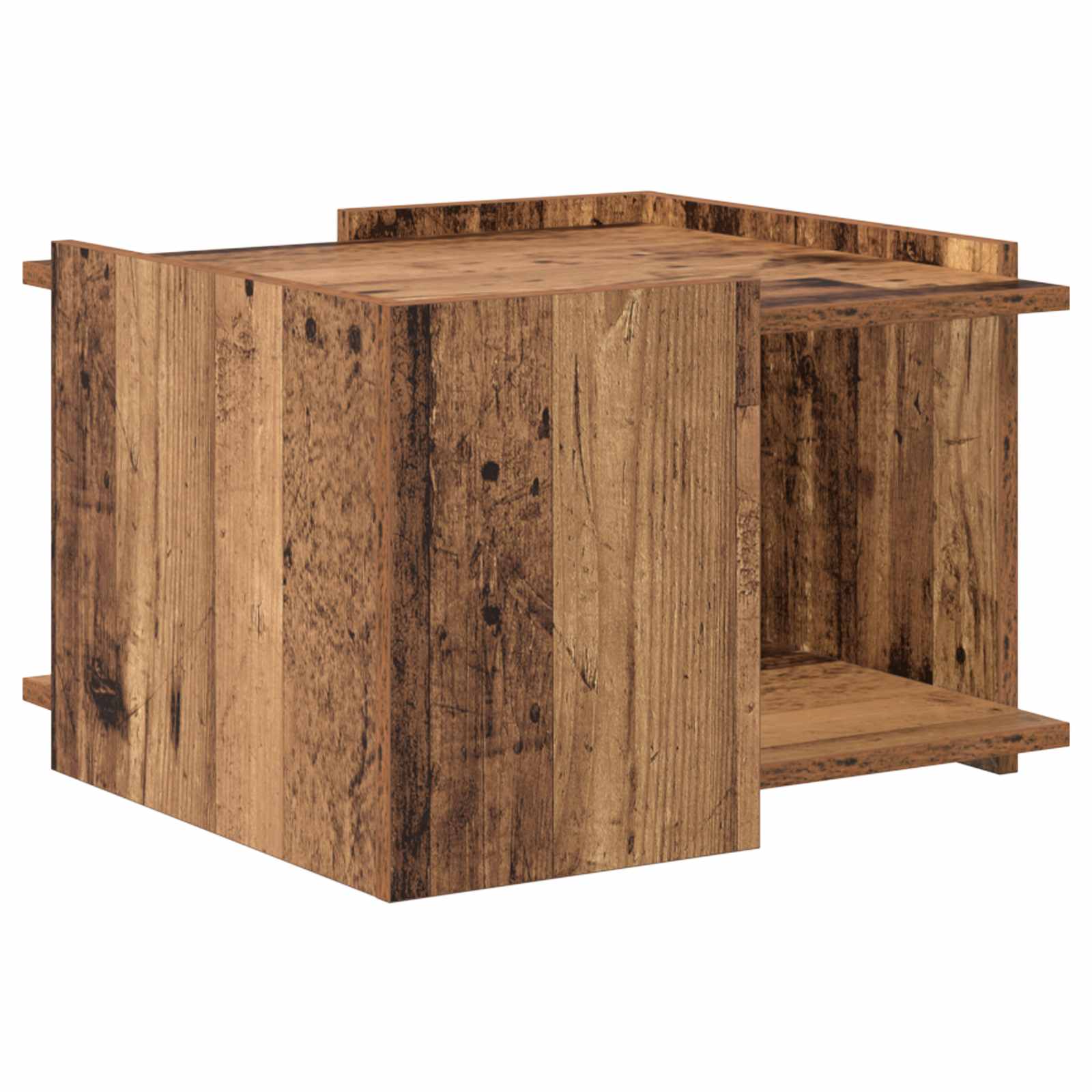 vidaXL Stolik kawowy Stare drewno 50,5 x 50 x 33 cm