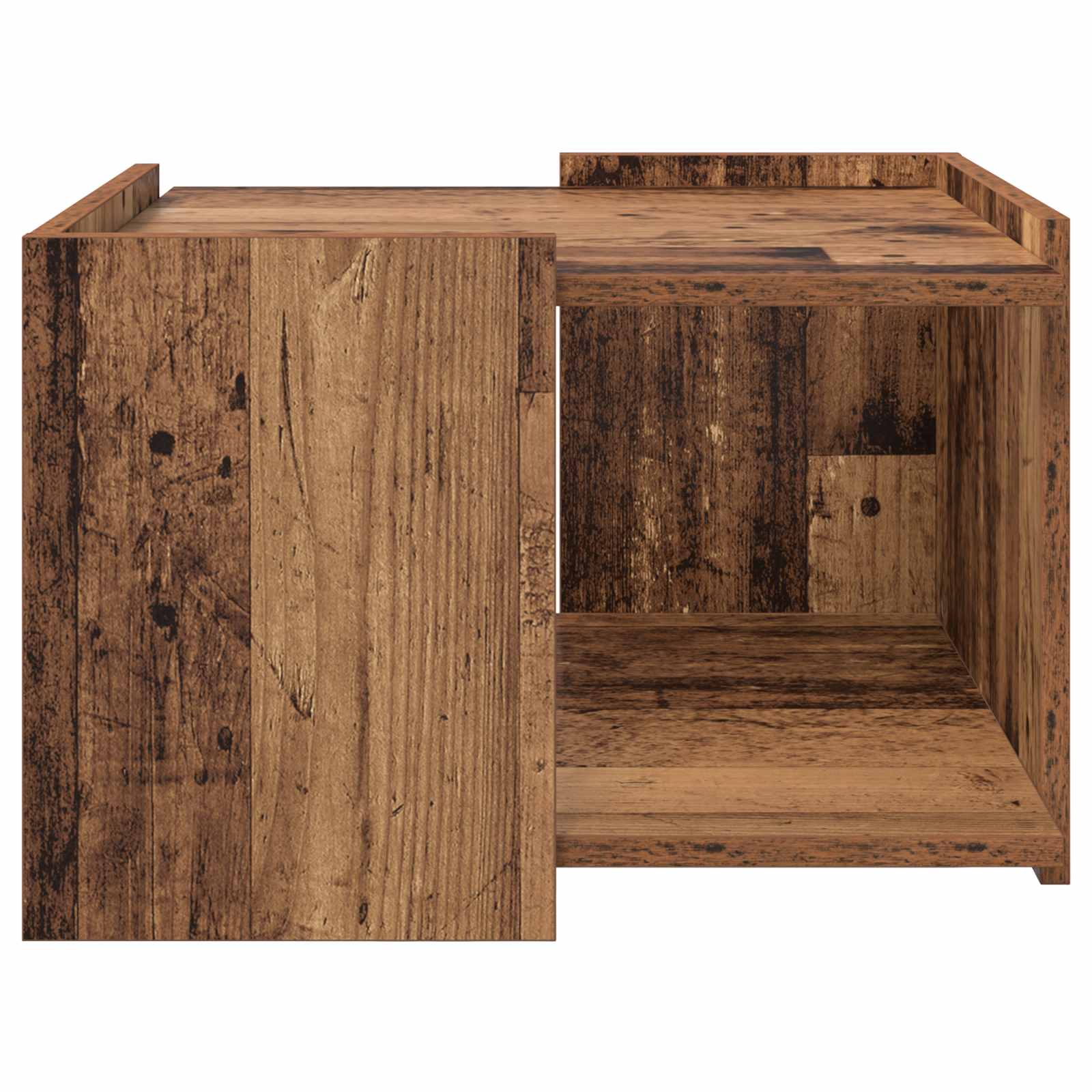 vidaXL Stolik kawowy Stare drewno 50,5 x 50 x 33 cm