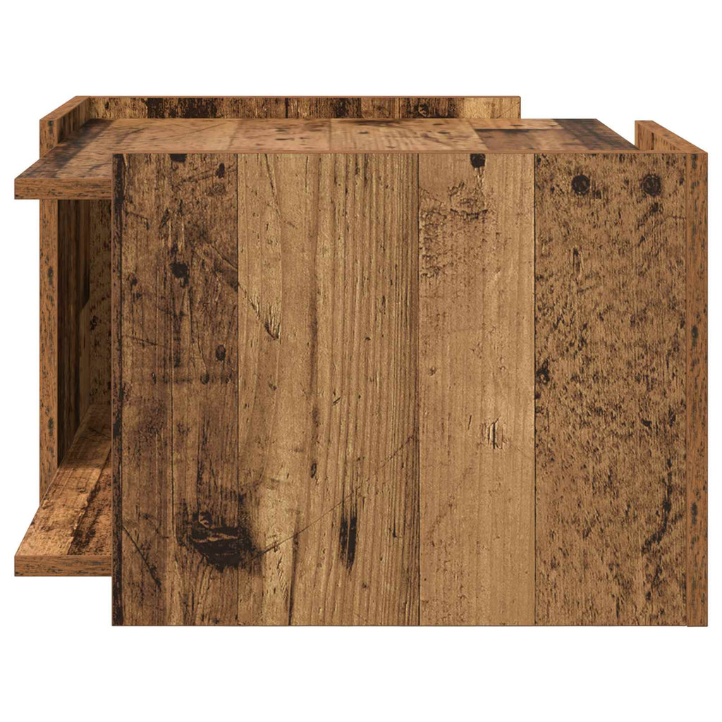 vidaXL Stolik kawowy Stare drewno 50,5 x 50 x 33 cm