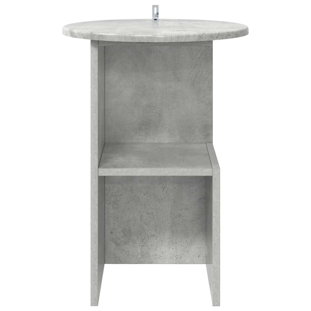 vidaXL Stolik boczny Betonowy szary Ø 39,5 x 55 cm Drewno inżynieryjne