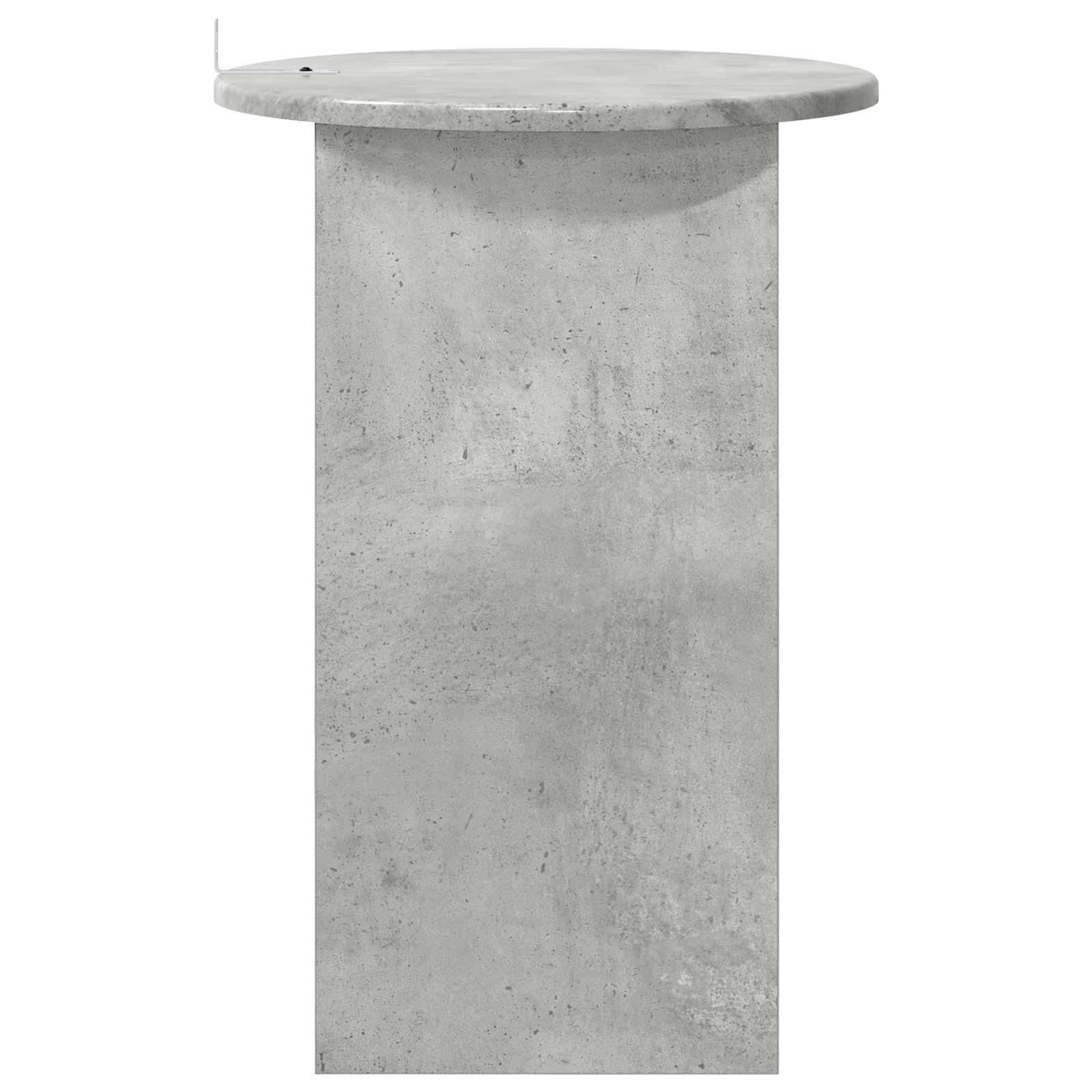 vidaXL Stolik boczny Betonowy szary Ø 39,5 x 55 cm Drewno inżynieryjne