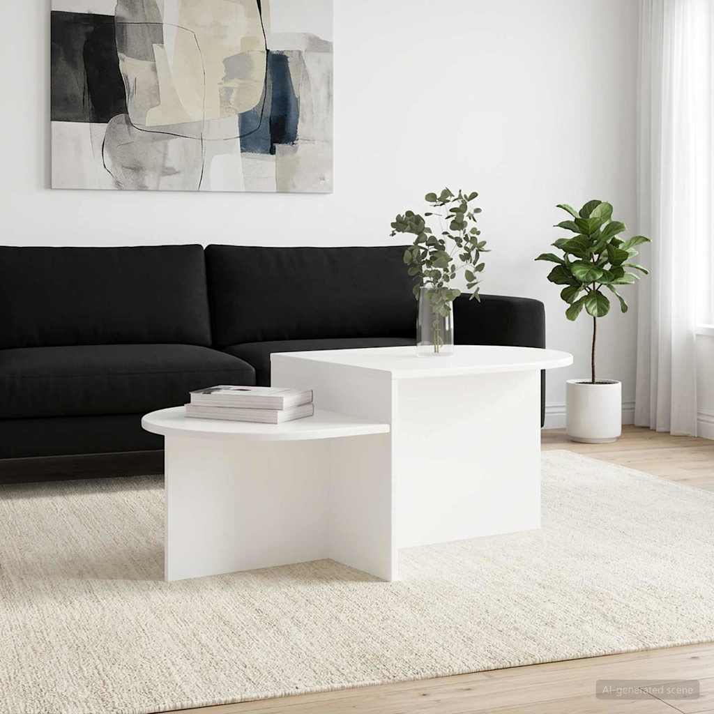 vidaXL Stolik kawowy Biały 100 x 50 x 40 cm Drewno inżynieryjne