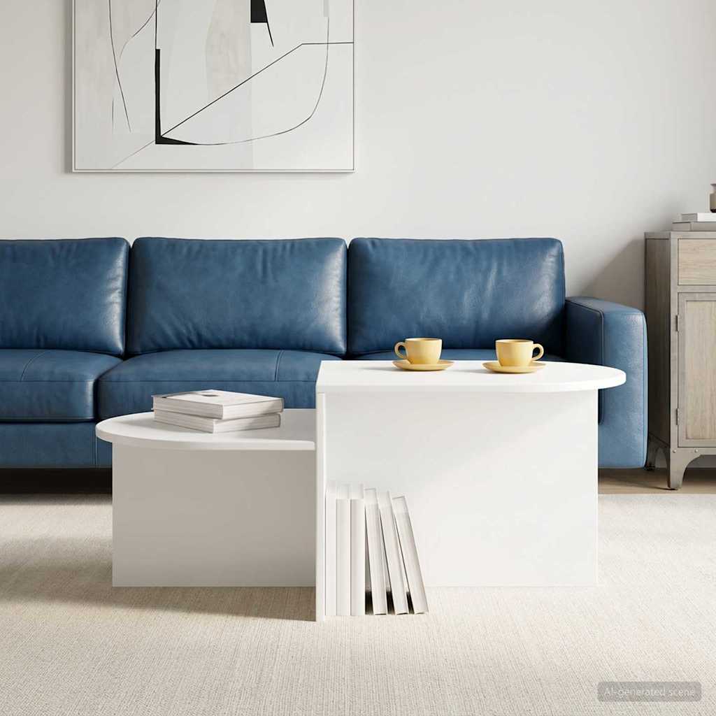 vidaXL Stolik kawowy Biały 100 x 50 x 40 cm Drewno inżynieryjne