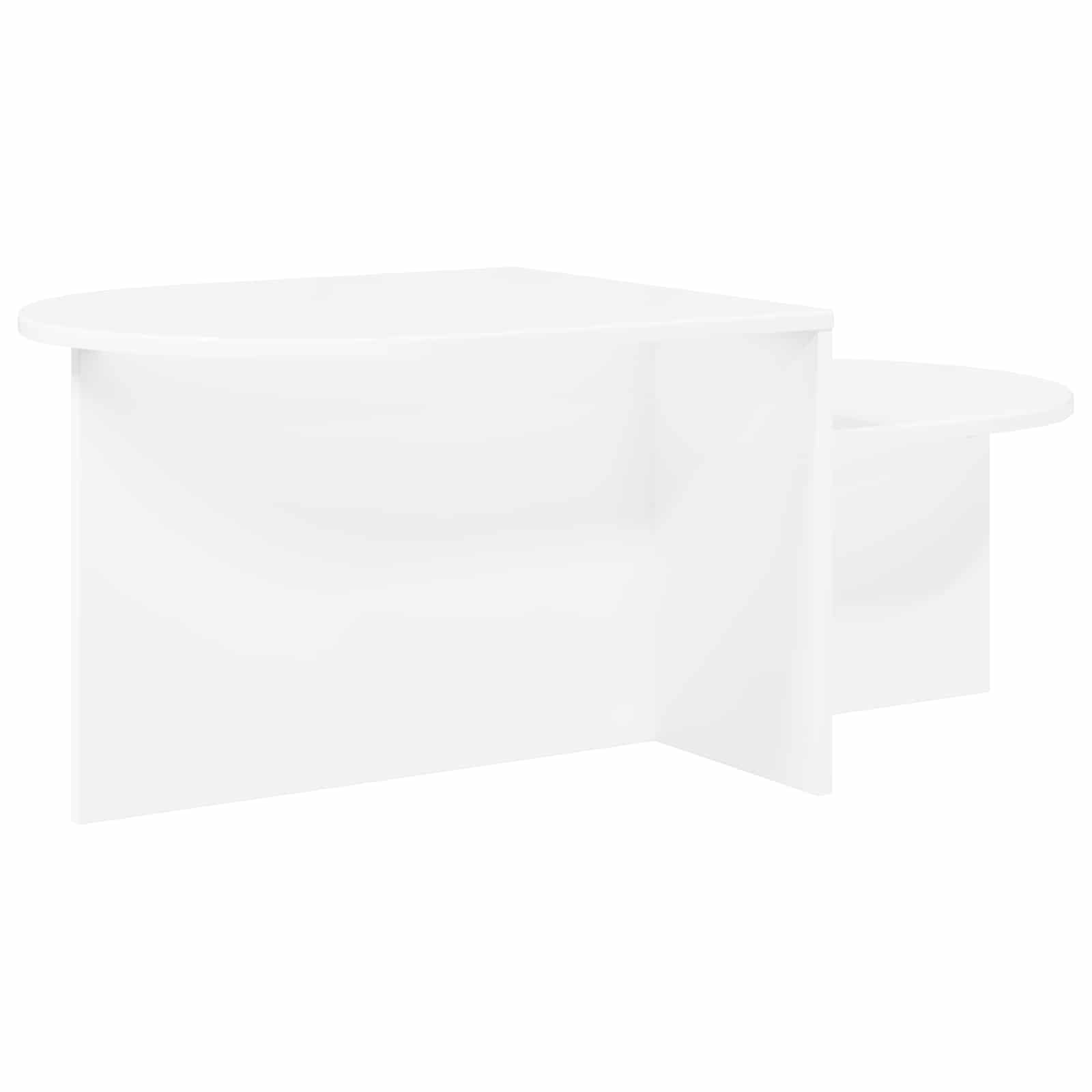 vidaXL Stolik kawowy Biały 100 x 50 x 40 cm Drewno inżynieryjne