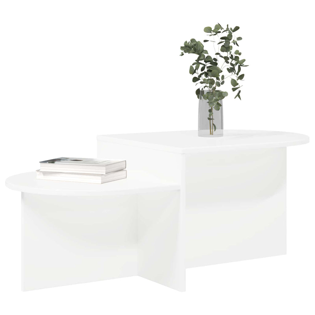 vidaXL Stolik kawowy Biały 100 x 50 x 40 cm Drewno inżynieryjne