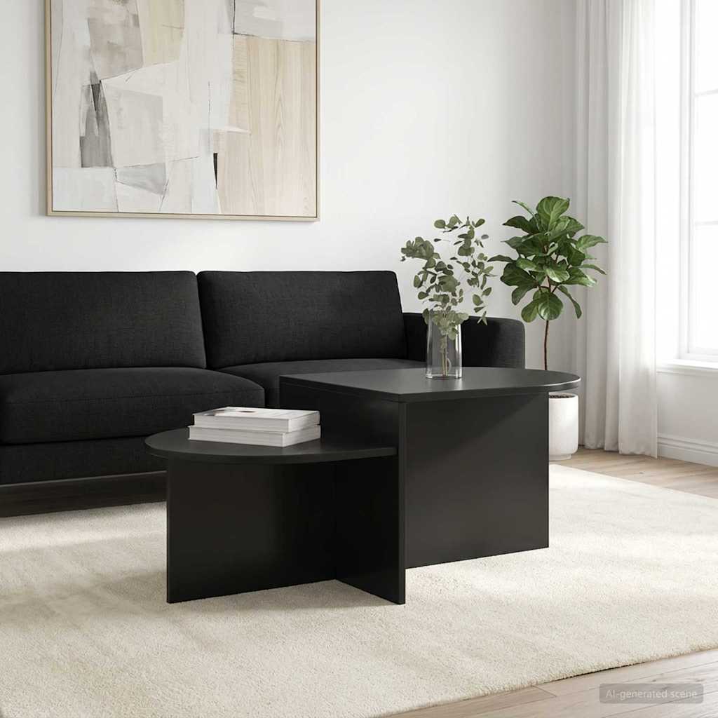 vidaXL Stolik kawowy Czarny dąb 100 x 50 x 40 cm Drewno inżynieryjne