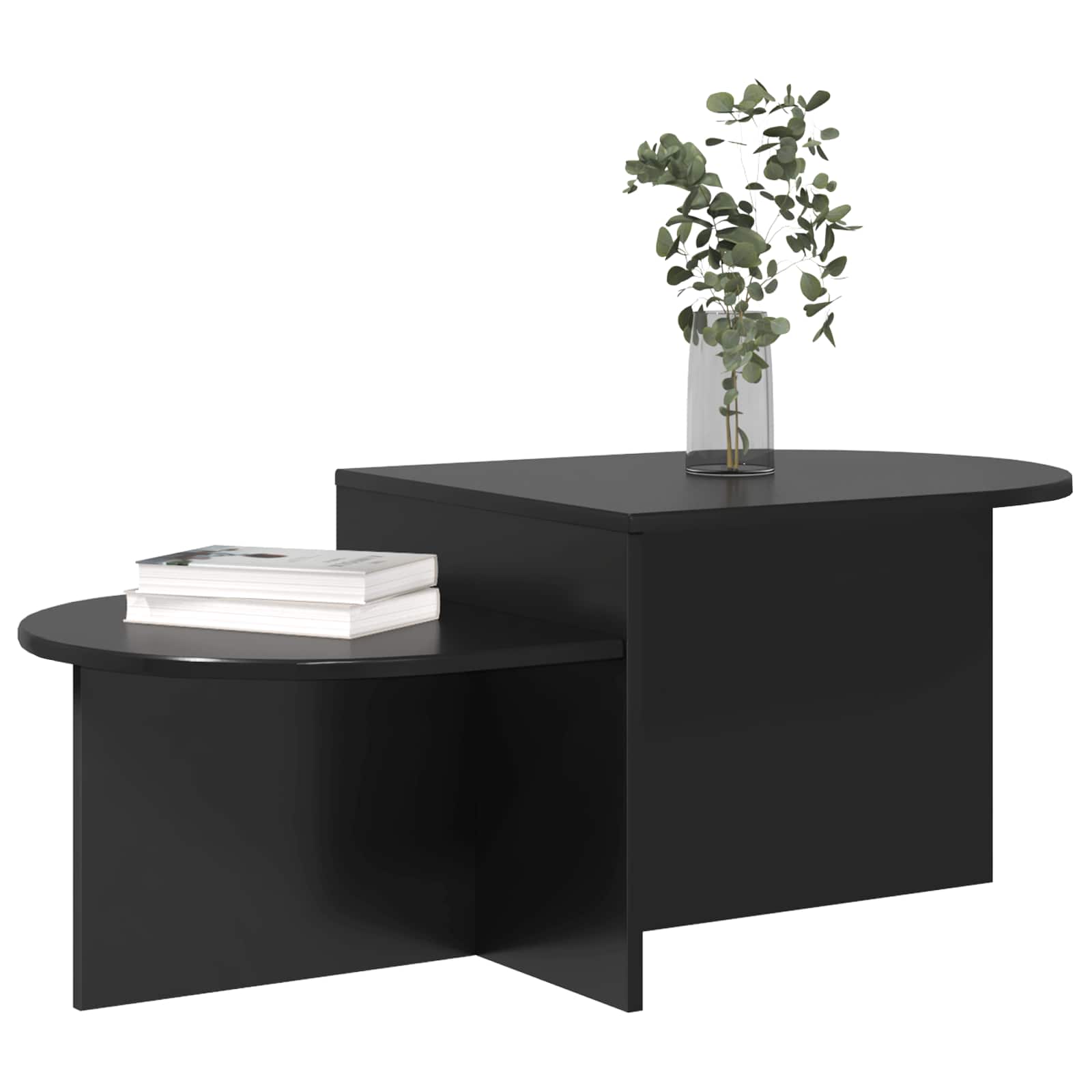 vidaXL Stolik kawowy Czarny dąb 100 x 50 x 40 cm Drewno inżynieryjne