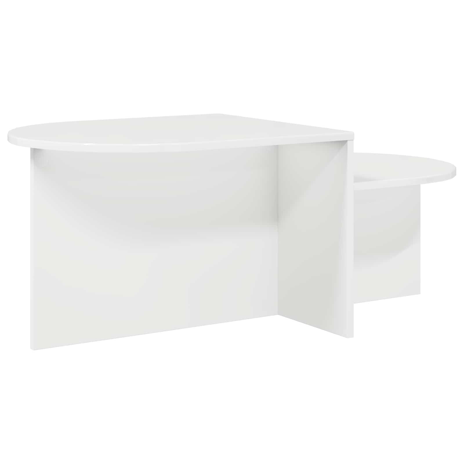 vidaXL Stolik kawowy Biały wysoki połysk 100 x 50 x 40 cm
