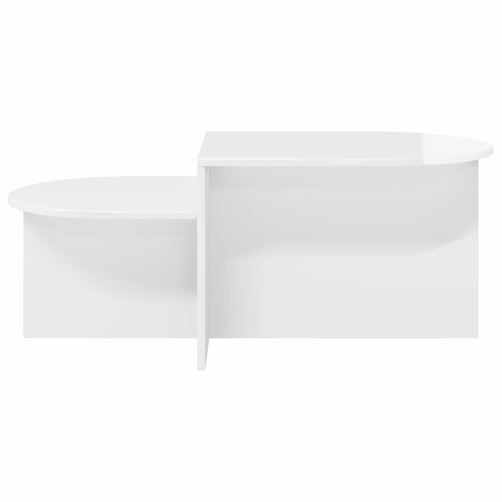 vidaXL Stolik kawowy Biały wysoki połysk 100 x 50 x 40 cm