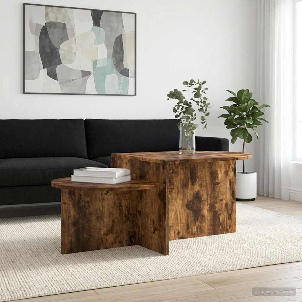 vidaXL Stolik kawowy Dąb wędzony 100 x 50 x 40 cm Drewno inżynieryjne