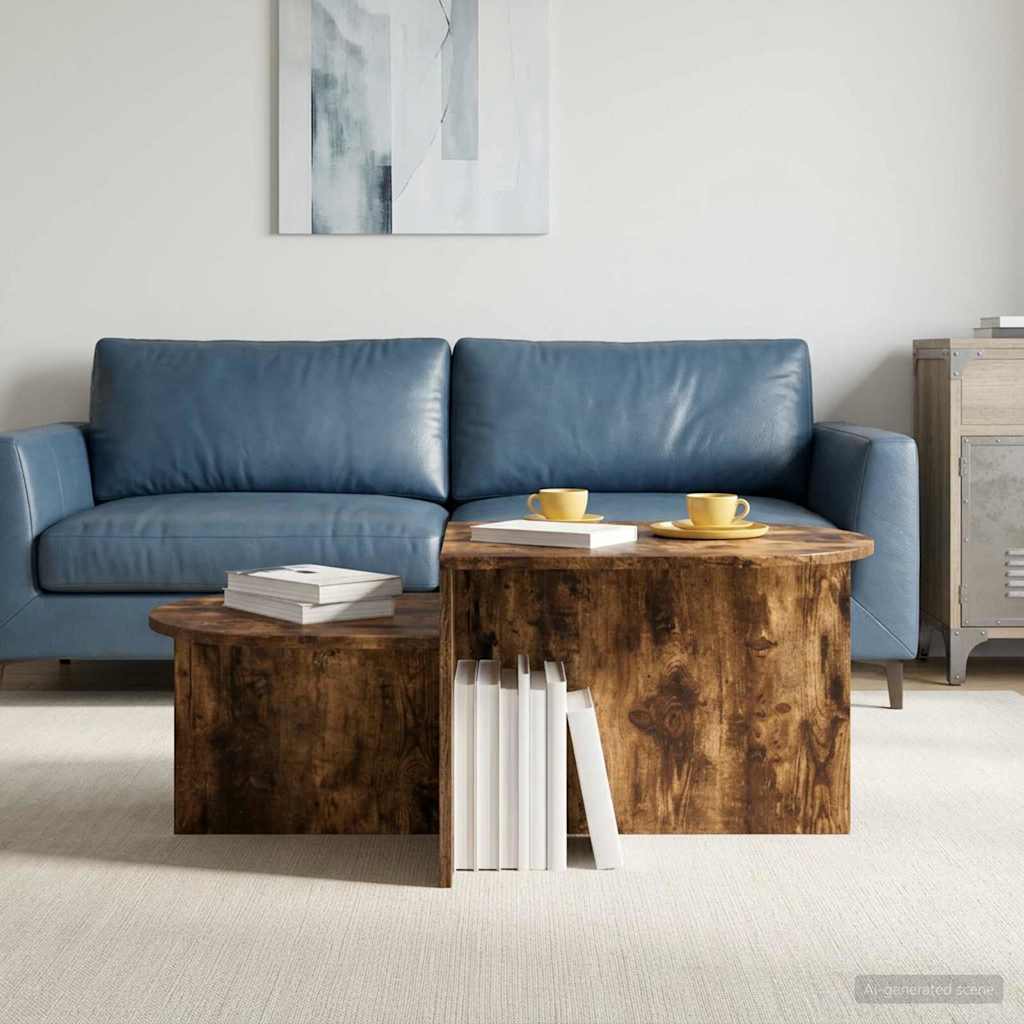 vidaXL Stolik kawowy Dąb wędzony 100 x 50 x 40 cm Drewno inżynieryjne