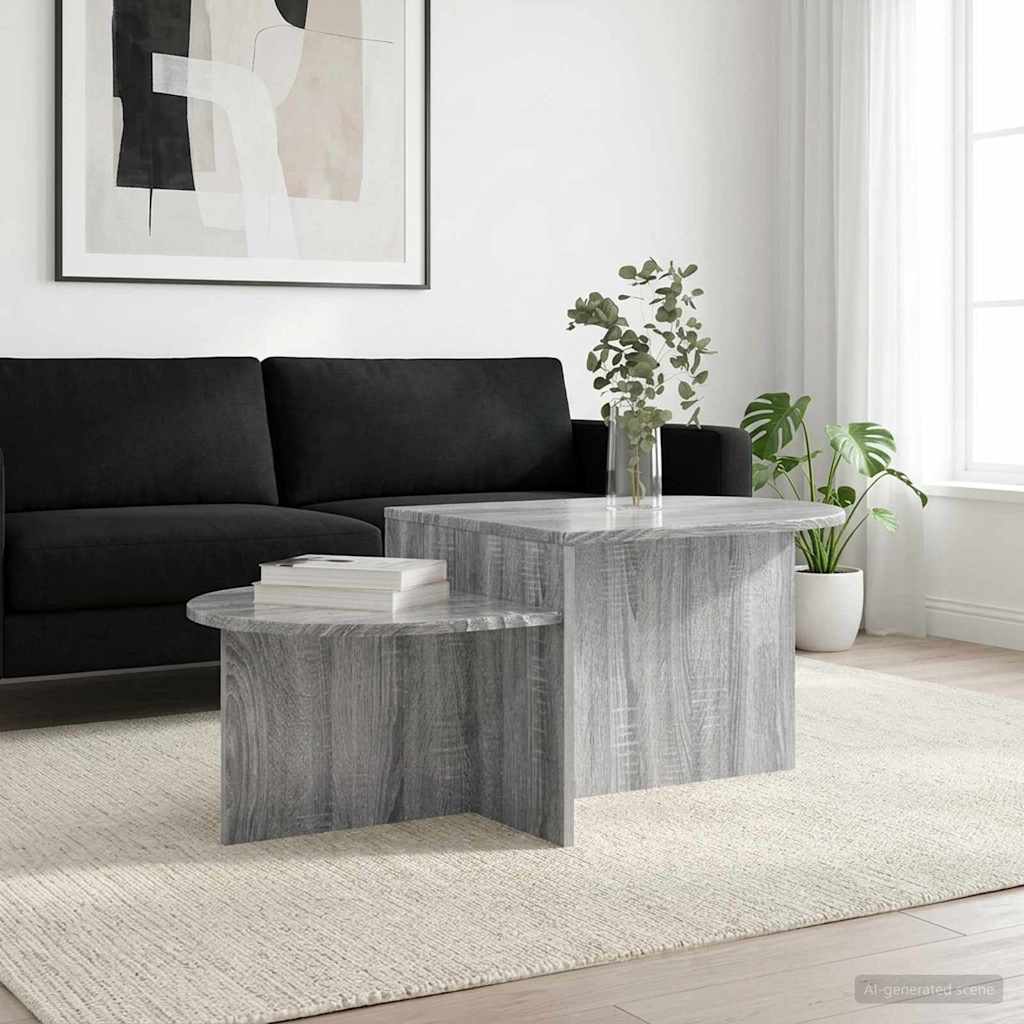vidaXL Stolik kawowy Szary Sonoma 100 x 50 x 40 cm Drewno inżynieryjne