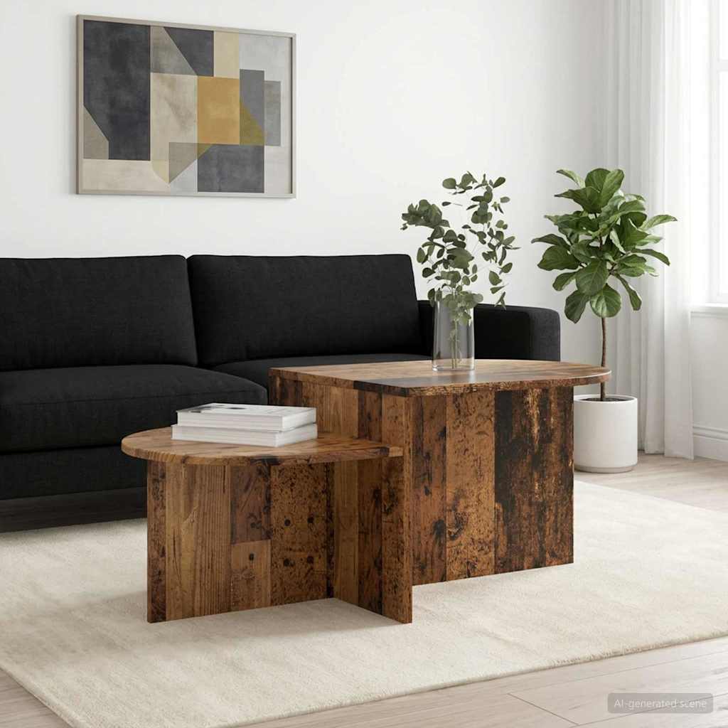 vidaXL Stolik kawowy Stare drewno 100 x 50 x 40 cm Drewno inżynieryjne