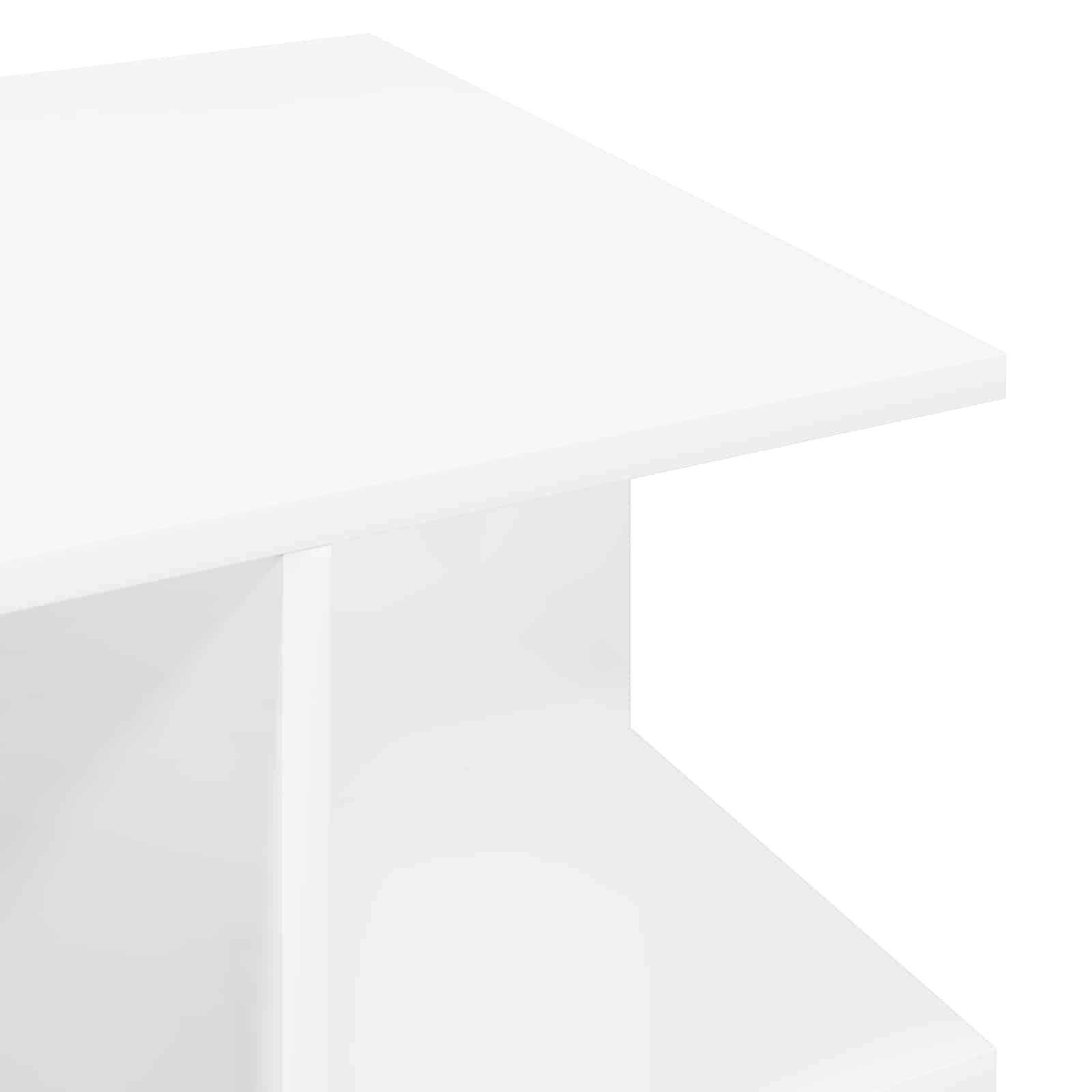 vidaXL Stolik kawowy Biały 87 x 50 x 45 cm Drewno inżynieryjne
