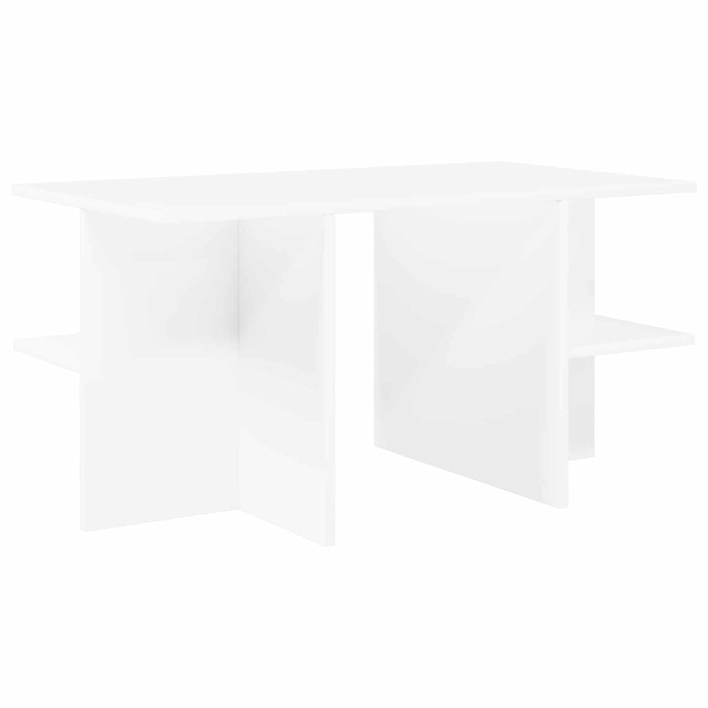 vidaXL Stolik kawowy Biały 87 x 50 x 45 cm Drewno inżynieryjne