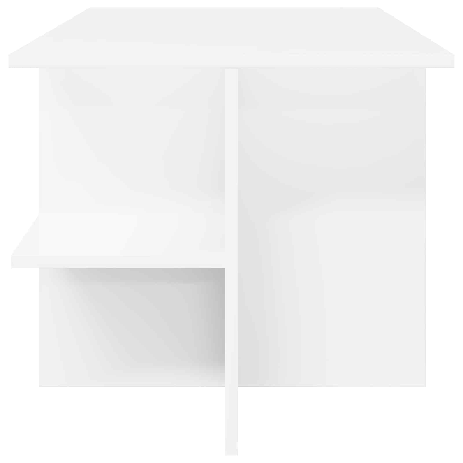 vidaXL Stolik kawowy Biały 87 x 50 x 45 cm Drewno inżynieryjne