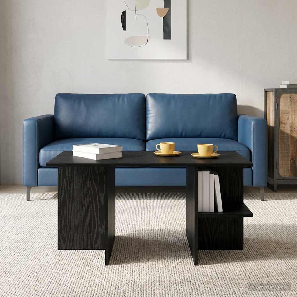 vidaXL Stolik kawowy Czarny dąb 87 x 50 x 45 cm Drewno inżynieryjne