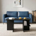 vidaXL Stolik kawowy Czarny dąb 87 x 50 x 45 cm Drewno inżynieryjne